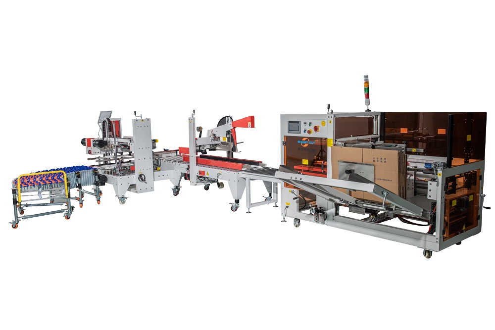 开箱-工字型封箱流水线