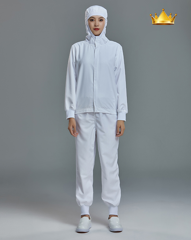 拉链连帽款式食品服YA057