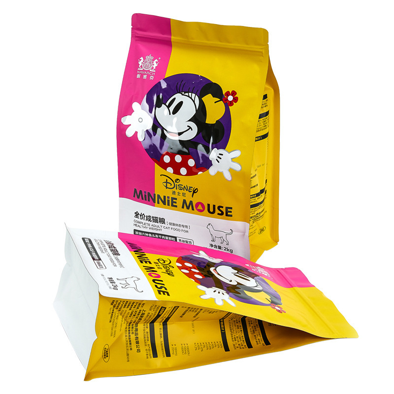 上海工厂定做粉体固体饮料包装宠物食品包装袋 八边封袋自立拉链袋