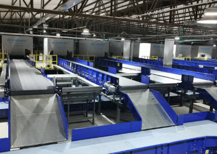 模组带自动化矩阵分拣系统