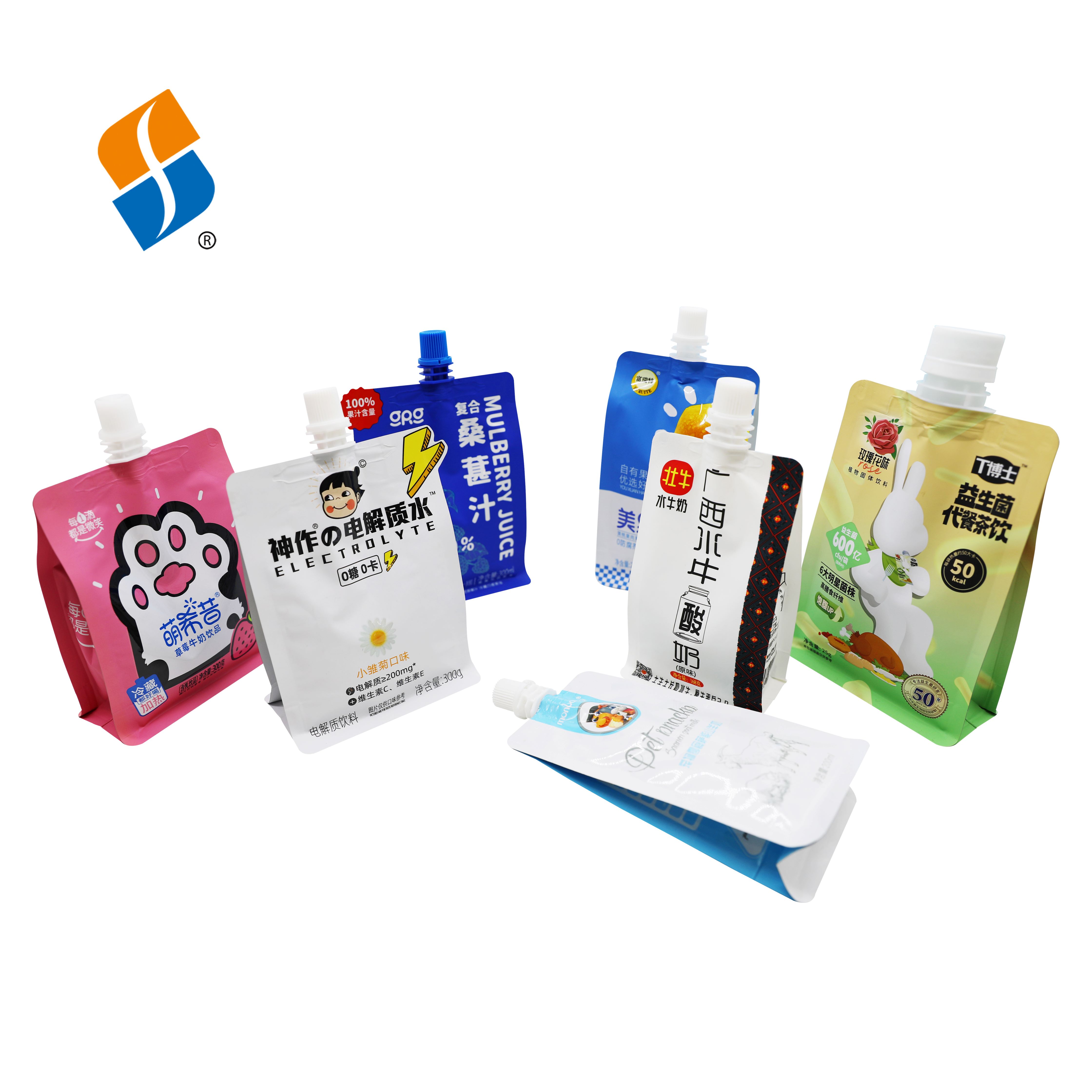 八边封吸嘴自立袋