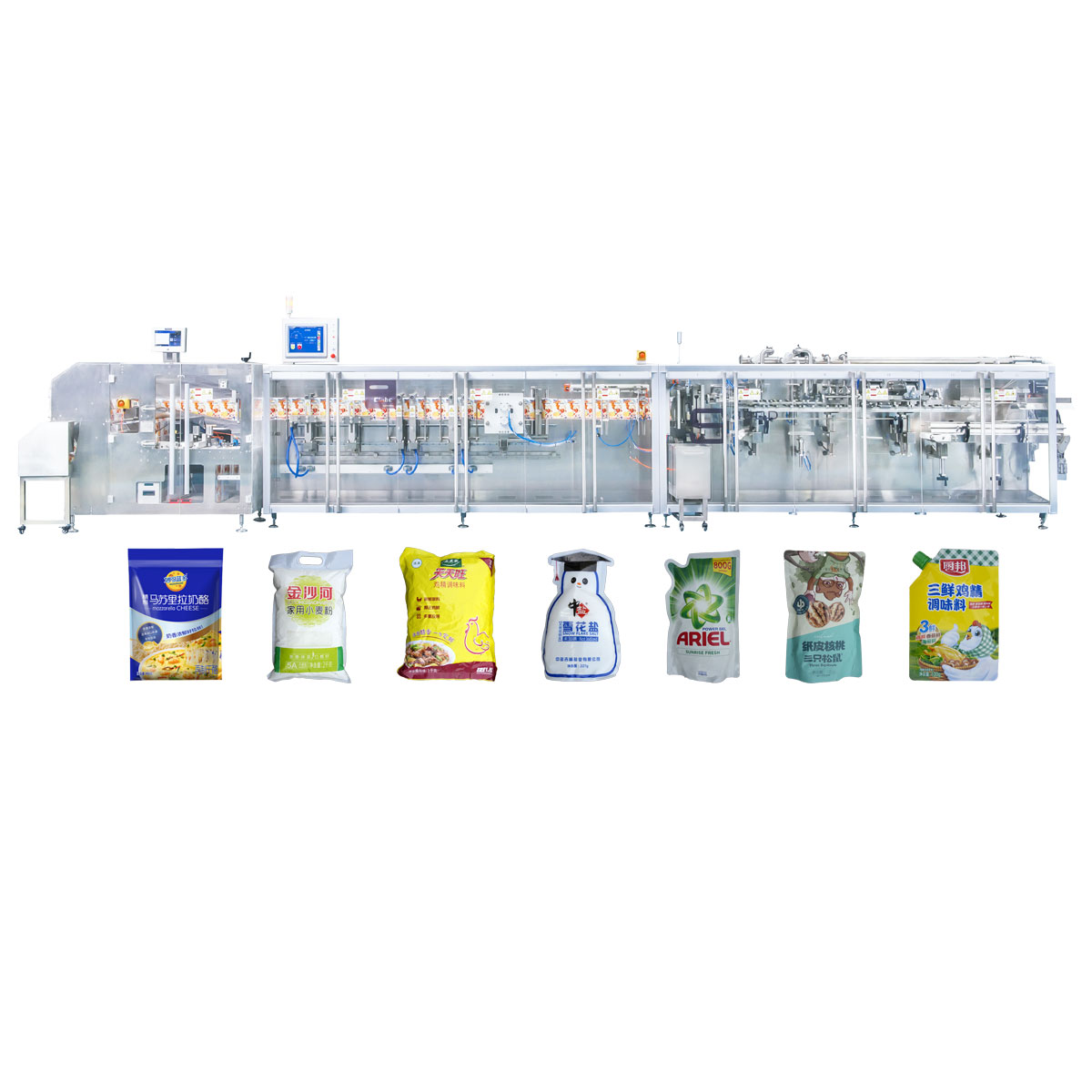 双工位速度快全自动卷膜式水平包装机S330D