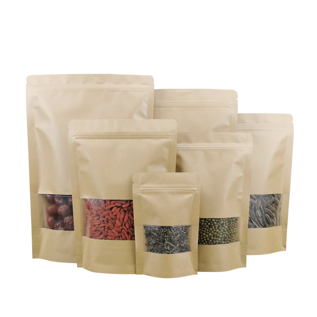 现货牛皮纸自立袋可定制印刷