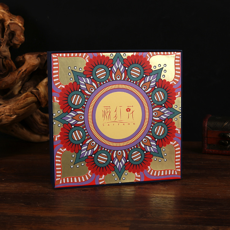 新款藏红花10支管包装盒 手提袋礼品包装纸盒批发