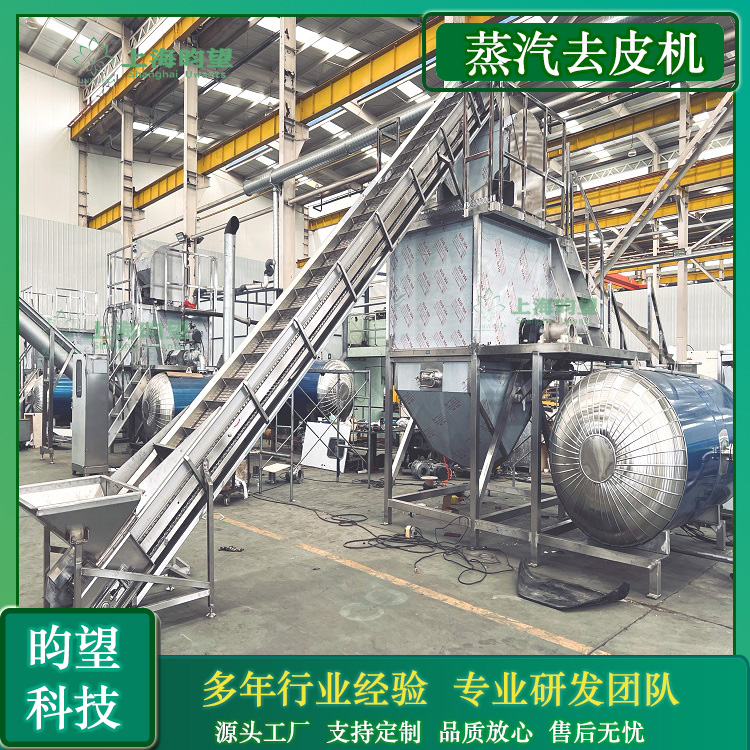 全自动土豆蒸汽去皮机 红薯 黄桃去皮设备