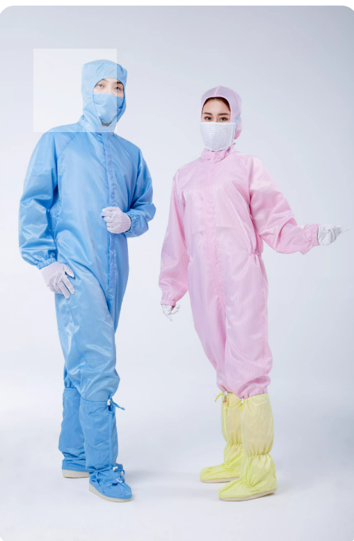 Y103101直开连帽连体洁净服~三连体