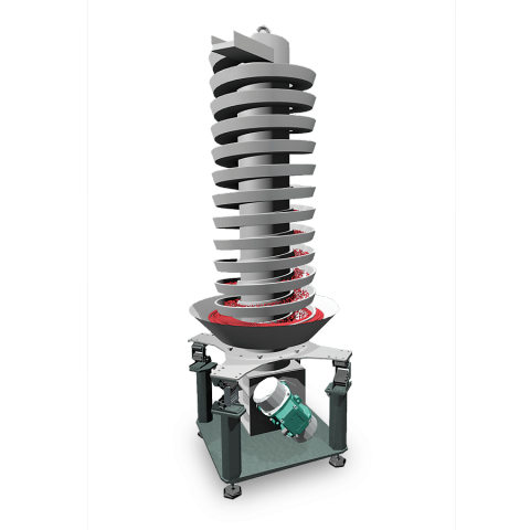 节省空间的振动提升机