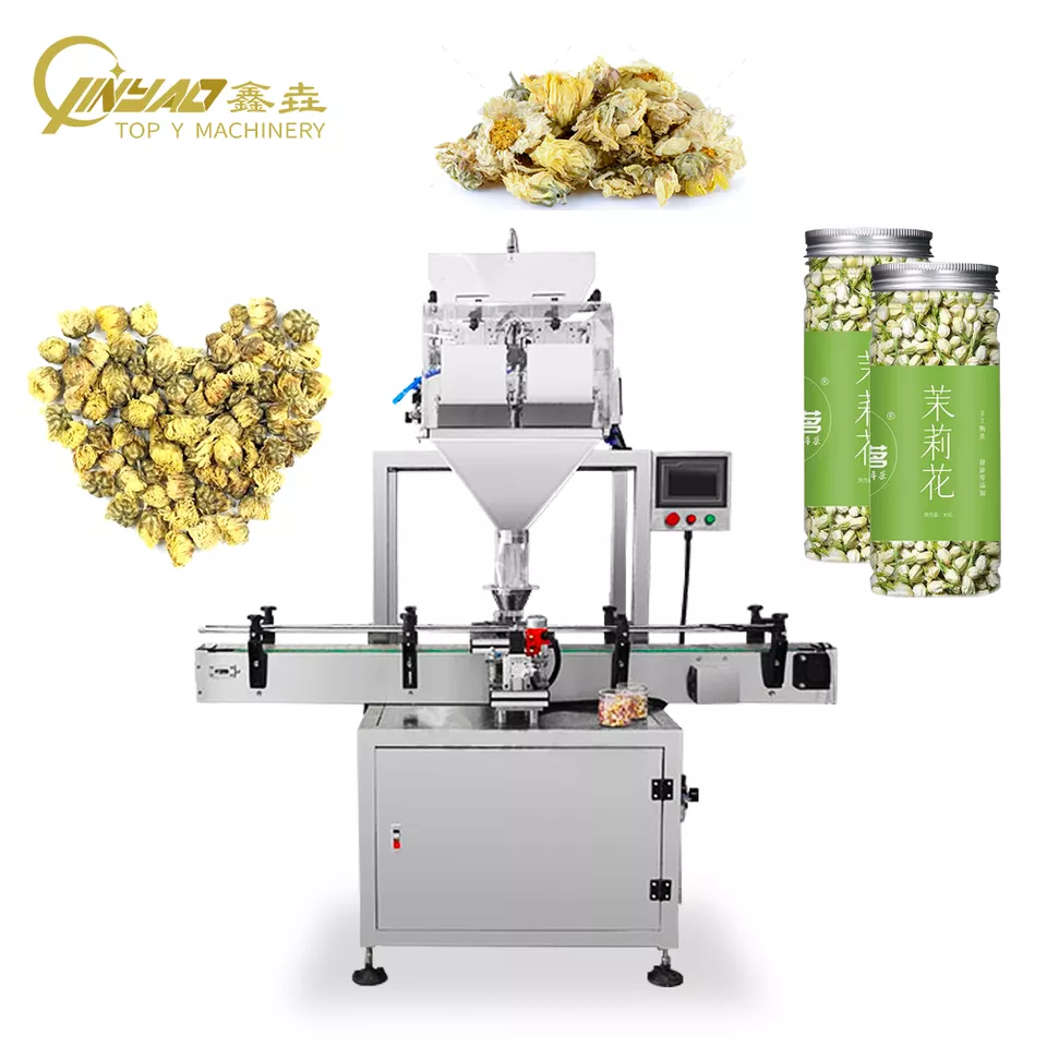 全自动盐、玉米、燕麦、狗粮、鱼饲料颗粒、瓶、罐灌装机