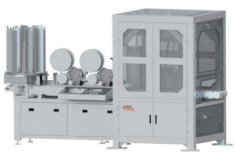 全自动高速湿巾粘盖机