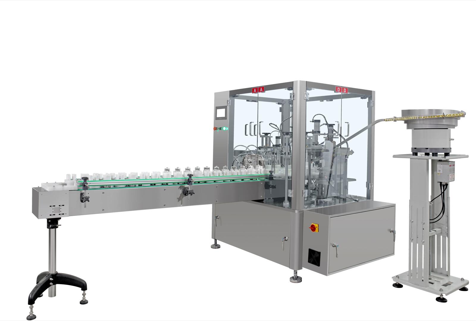 香水灌装锁盖机