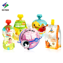 广东丹青印务有限公司生产销售异形自立吸嘴袋果汁饮料果冻吸嘴袋等印刷复合包装产品