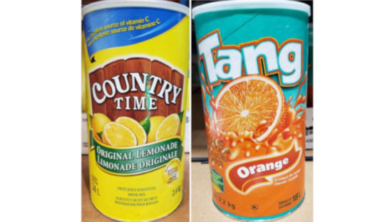 Country Time and Tang drink mixes recalled because of glass pieces