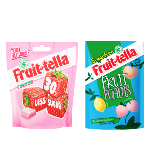 Sugar free and reduced sugar Fruittella arrive