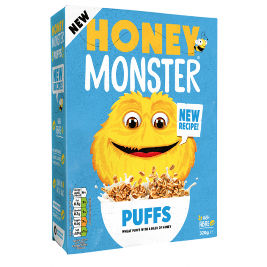 New look and less sugar for Honey Monster