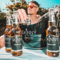 Standing out on the shelf: Skinny Lager positioned in Tesco’s mainstream 'power' aisle