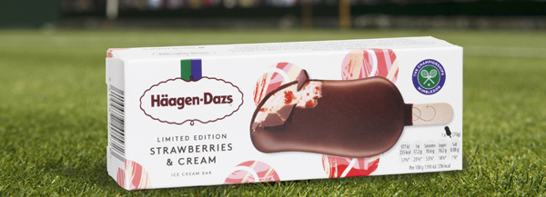 Häagen-Dazs launches strawberries & cream product for Wimbledon