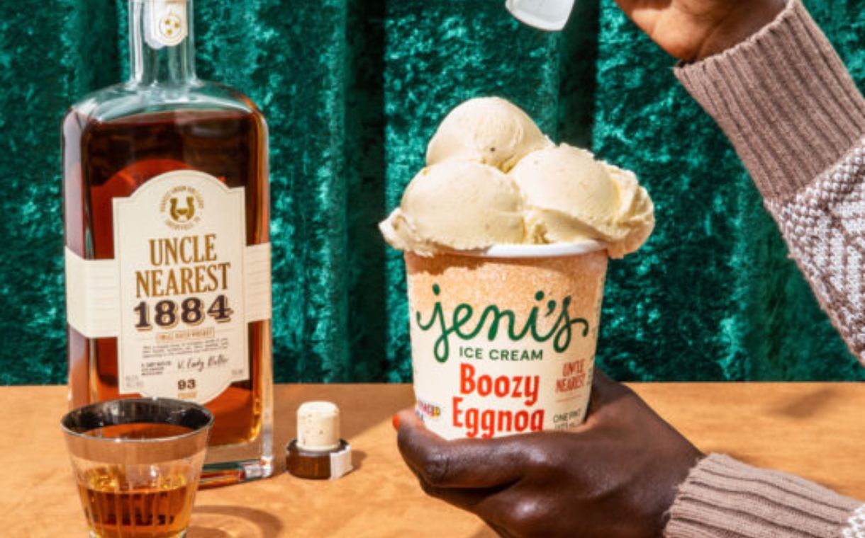 Jeni’s re-launches Boozy Eggnog ice cream made with whiskey