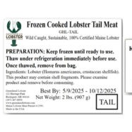 Company recalls lobster products, some with shelf life reaching into October 2025