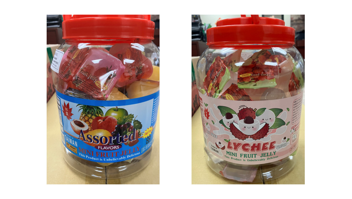 New York company recalls candy mini fruit jelly cups because of choking hazard