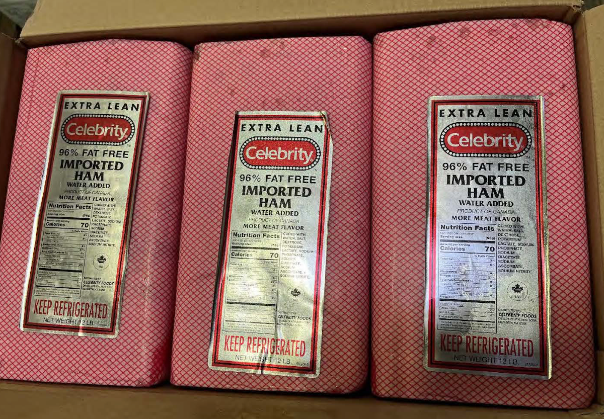 Canadian ham recalled from U.S. after inspectors find lack of reinspection