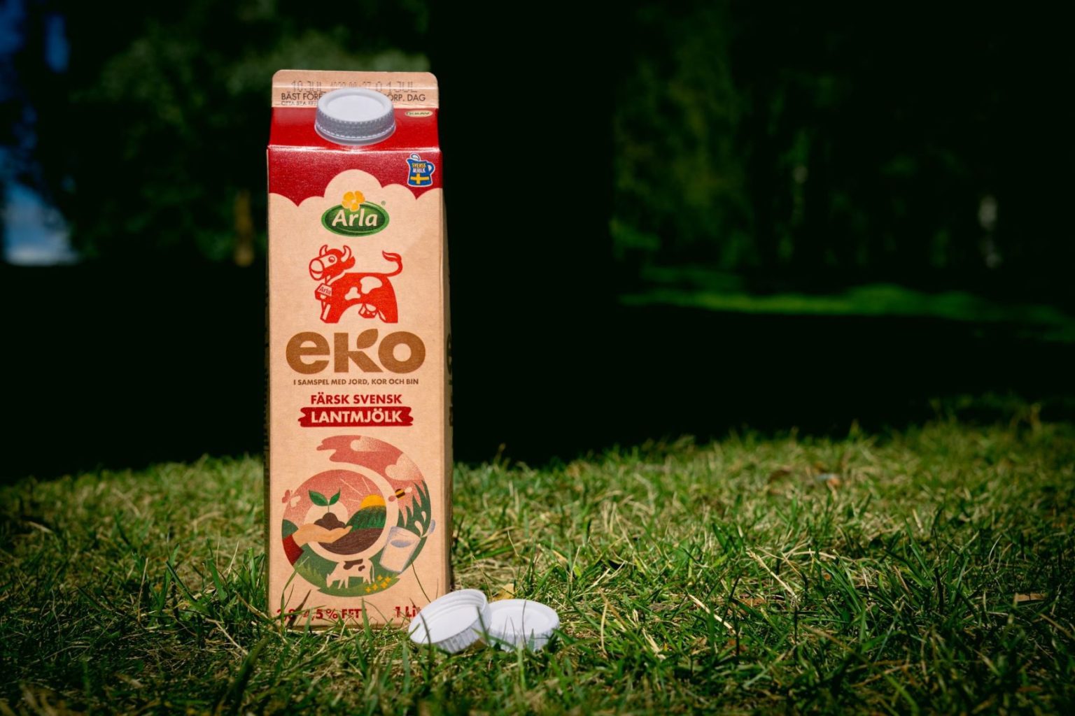 Arla Foods explores fibre-based caps for milk cartons