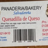 Panaderia Salvadorena recalls Quesadilla de Queso Bread because of undeclared milk