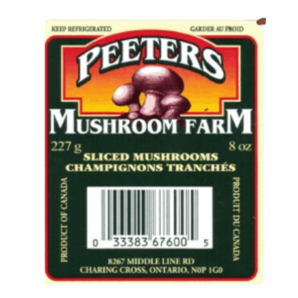 Canadian company recalls mushrooms