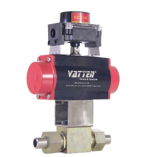 Pneumatic high pressure screw valve