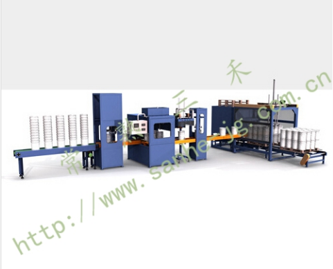 DCS-50LSTW–AL can liquid filling line(big filing mouth upon liquid surface filling)