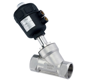 YAJ-B Pneumatic angle seat valve (plastic actuator)