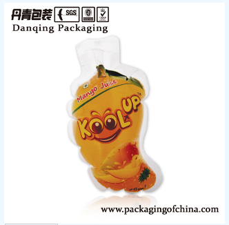 Danqing Custom Fruit Shaped Injection Pouch Mango Drink Bag