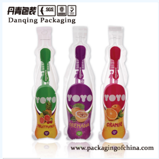 Juice Shaped Plastic Injection Bag Nylon Drink Pouch