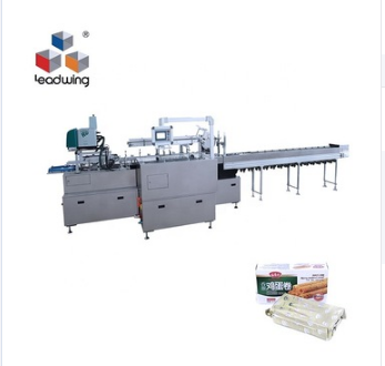 Automatic food in tray box packing machine