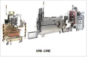 UNI LINE Continuous Heating,Cooling,Drying and Cutting System, for Chained Pouches