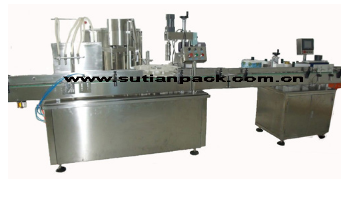 MT-1020 automatic filling capping and labeling machine