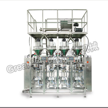 Four - channel package measurement packaging system
