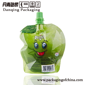 stand up spout pouch for juice packaging
