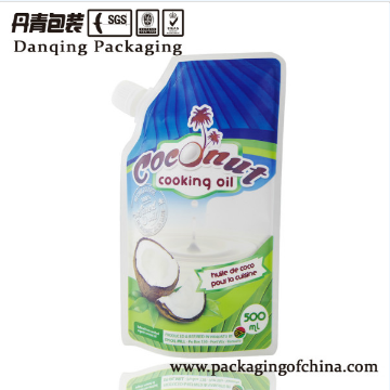 Coconut cooking oil packaging bag