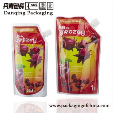 Liquid packaging plastic bag Stand Up Pouch With Spout/filling mouth