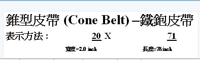 Cone Belt