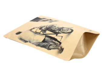 Moisture Proof Kraft Paper Coffee Packaging Bag With Valve