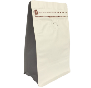 Wholesale White Kraft Paper Coffee Bean Bag with Valve