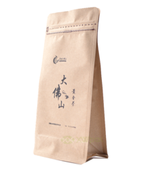Kraft Paper Coffee Bags With Zipper Foil Lined