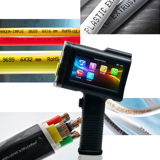 Bentsai portable Handheld inkjet printer 600dpi QR Bar code expiry date for packaging and labeling c
