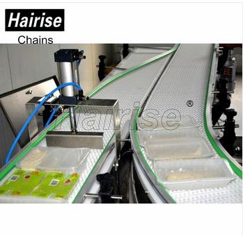 Hairise Food Grade Plastic Belt Conveyor System with Detector