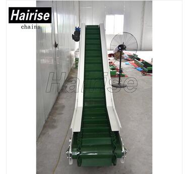 Hairise Inclined PVC Belt Conveyor System with Cleat