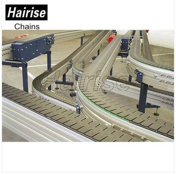 Hairise Curved Conveyors with Plastic Slat Top Chains