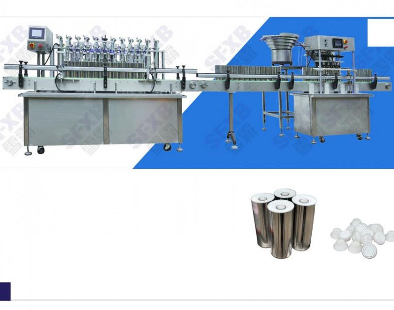 SFGY-1000-12 Frequency Conversion Driving Piston Type Automatic Liquid Filling Line