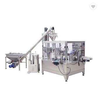 Automatic powder doypack bag-given pouoch packaging machine grated cheese dry chilli packaging machi