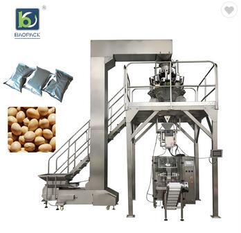 Baopack 5g sugar 1kg salt packing machine match 10 head weigher Automatic Vertical Popcorn Packing M